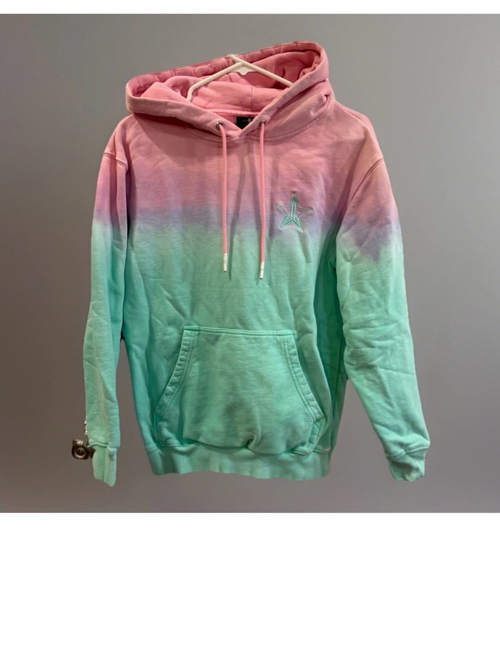 JEFFREE STAR COSMETICS Small Pastel Heavyweight Sweatshirt Tie Dye Hoodie *FLAW*
